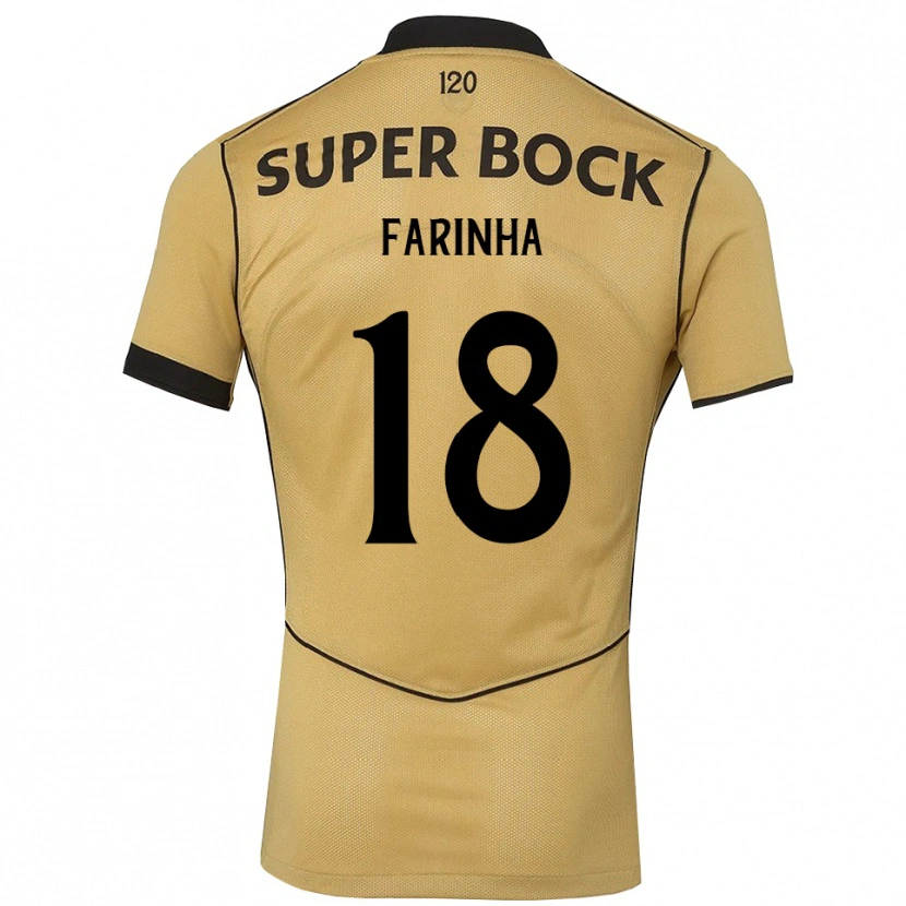 DanxenメンズDiego Farinha#18ゴールデンロッド ブラックアウェイシャツ2026/27ジャージーユニフォーム