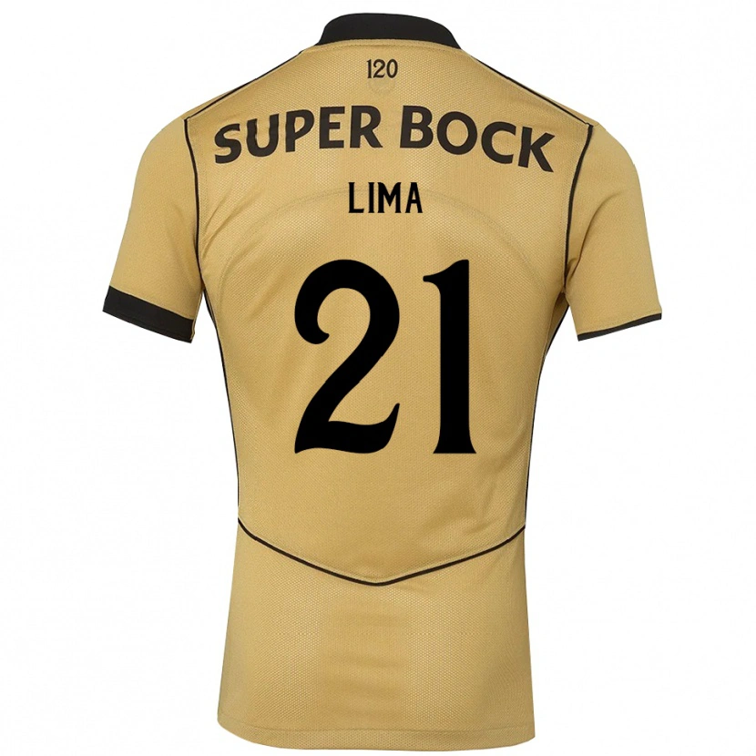 Danxenメンズペドロ・エンリケ・カルドーソ・デ・リマ#21ゴールデンロッド ブラックアウェイシャツ2026/27ジャージーユニフォーム