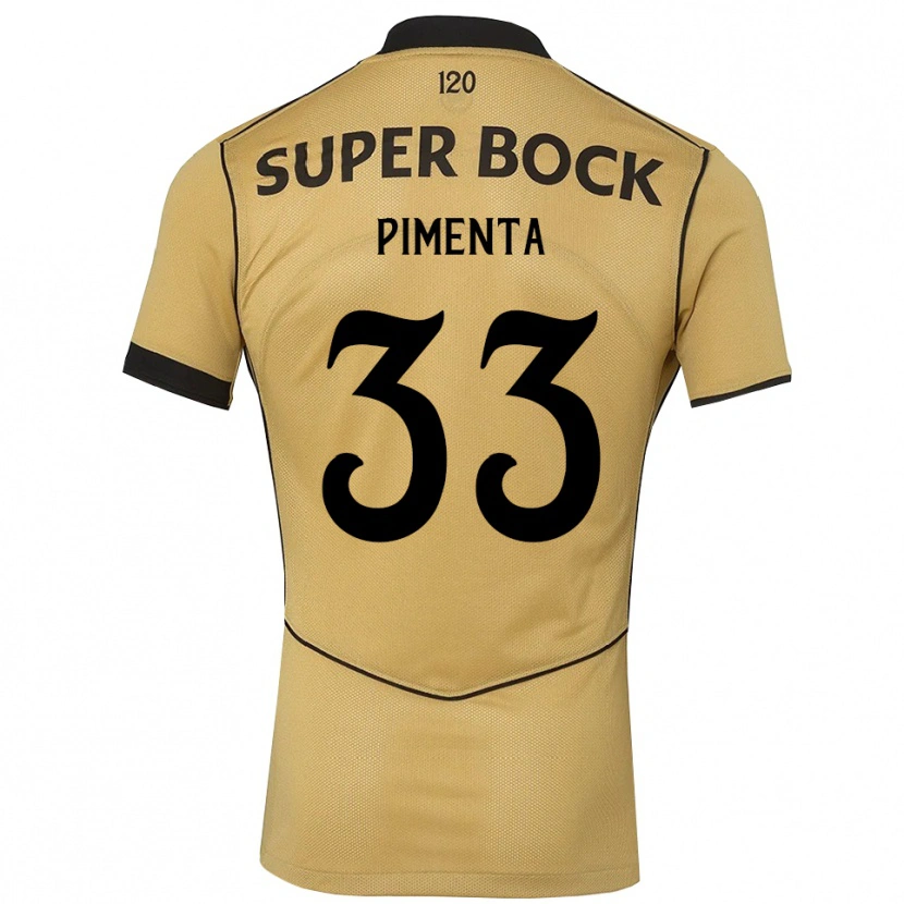 DanxenメンズCarolina Pimenta#33ゴールデンロッド ブラックアウェイシャツ2026/27ジャージーユニフォーム