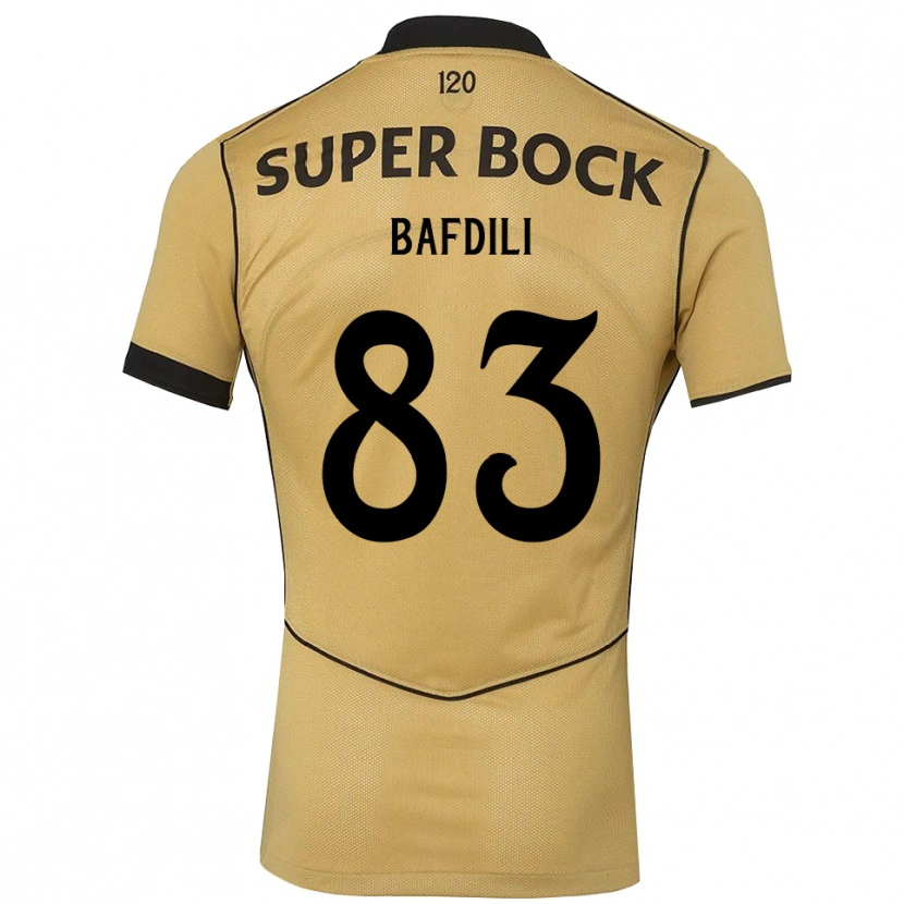 DanxenメンズZaïd Bafdili#83ゴールデンロッド ブラックアウェイシャツ2026/27ジャージーユニフォーム