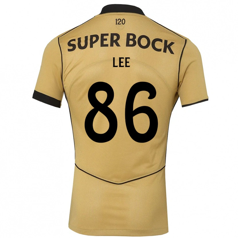 DanxenメンズAfonso Lee#86ゴールデンロッド ブラックアウェイシャツ2026/27ジャージーユニフォーム