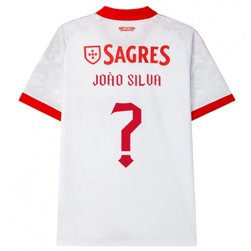 DanxenメンズJoão Silva#0ホワイト レッド イエローアウェイシャツ2026/27ジャージーユニフォーム
