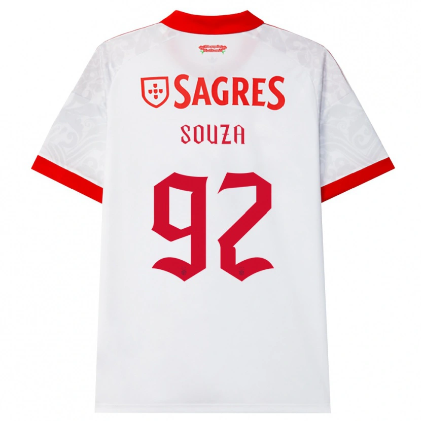 DanxenメンズPedro Souza#92ホワイト レッド イエローアウェイシャツ2026/27ジャージーユニフォーム
