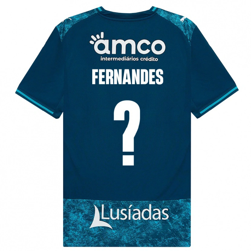 DanxenメンズMartim Fernandes#0ダークスレートグレー ミディアムターコイズアウェイシャツ2026/27ジャージーユニフォーム