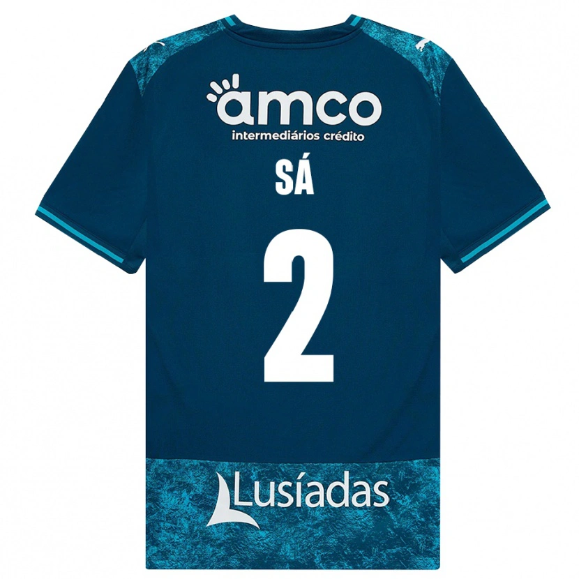 DanxenメンズHenrique Sá#2ダークスレートグレー ミディアムターコイズアウェイシャツ2026/27ジャージーユニフォーム
