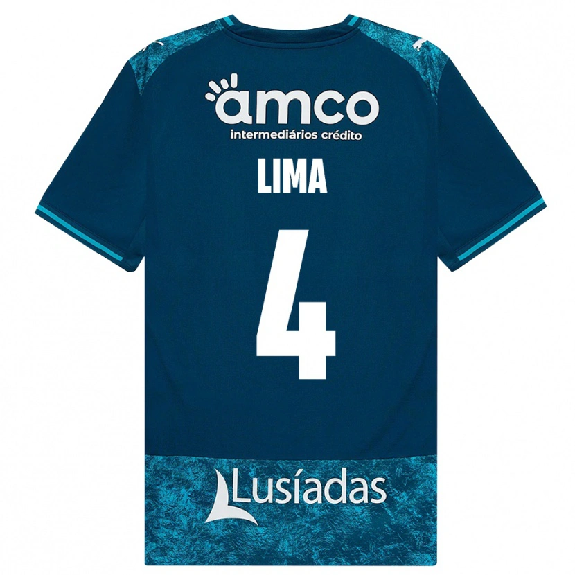 DanxenメンズGuilherme Lima#4ダークスレートグレー ミディアムターコイズアウェイシャツ2026/27ジャージーユニフォーム