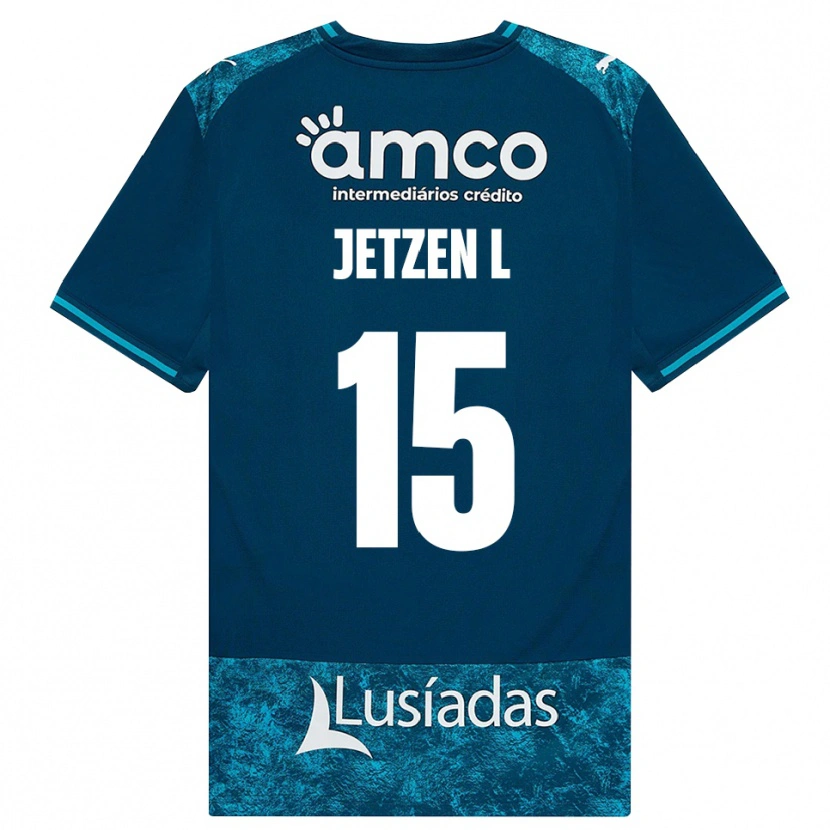 DanxenメンズJetzen Lopes#15ダークスレートグレー ミディアムターコイズアウェイシャツ2026/27ジャージーユニフォーム