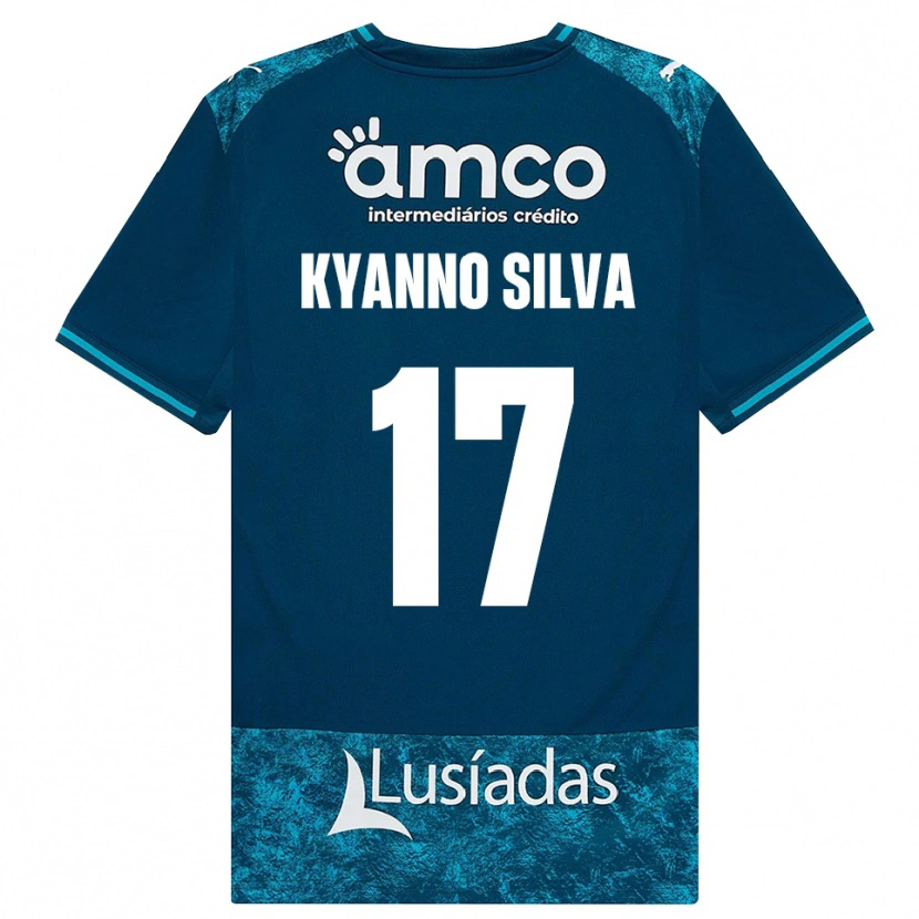 DanxenメンズKyanno Silva#17ダークスレートグレー ミディアムターコイズアウェイシャツ2026/27ジャージーユニフォーム