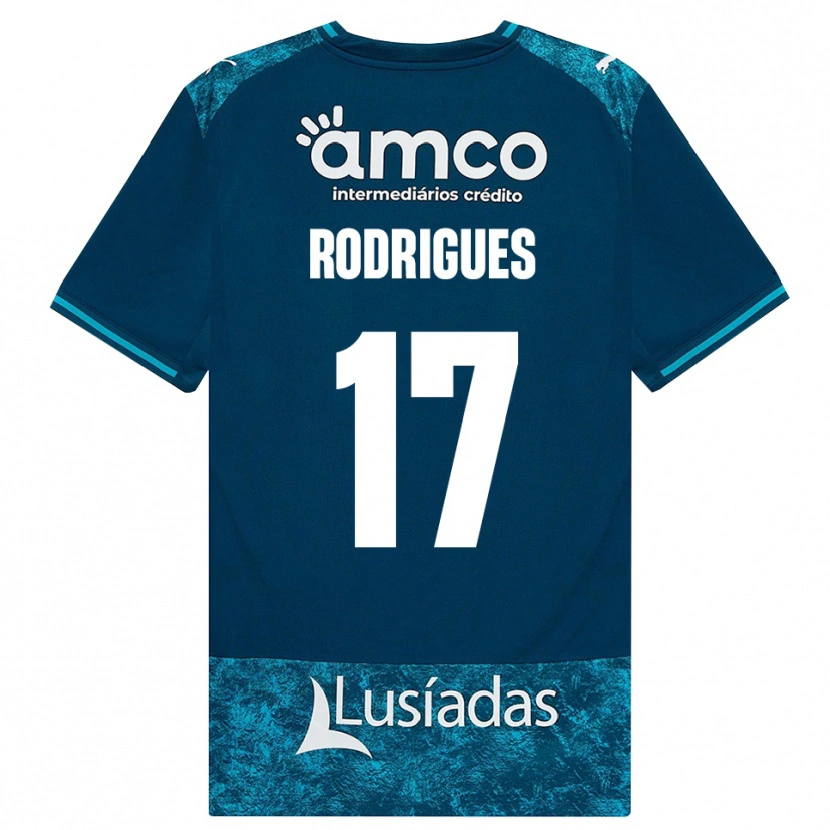 DanxenメンズTânia Rodrigues#17ダークスレートグレー ミディアムターコイズアウェイシャツ2026/27ジャージーユニフォーム