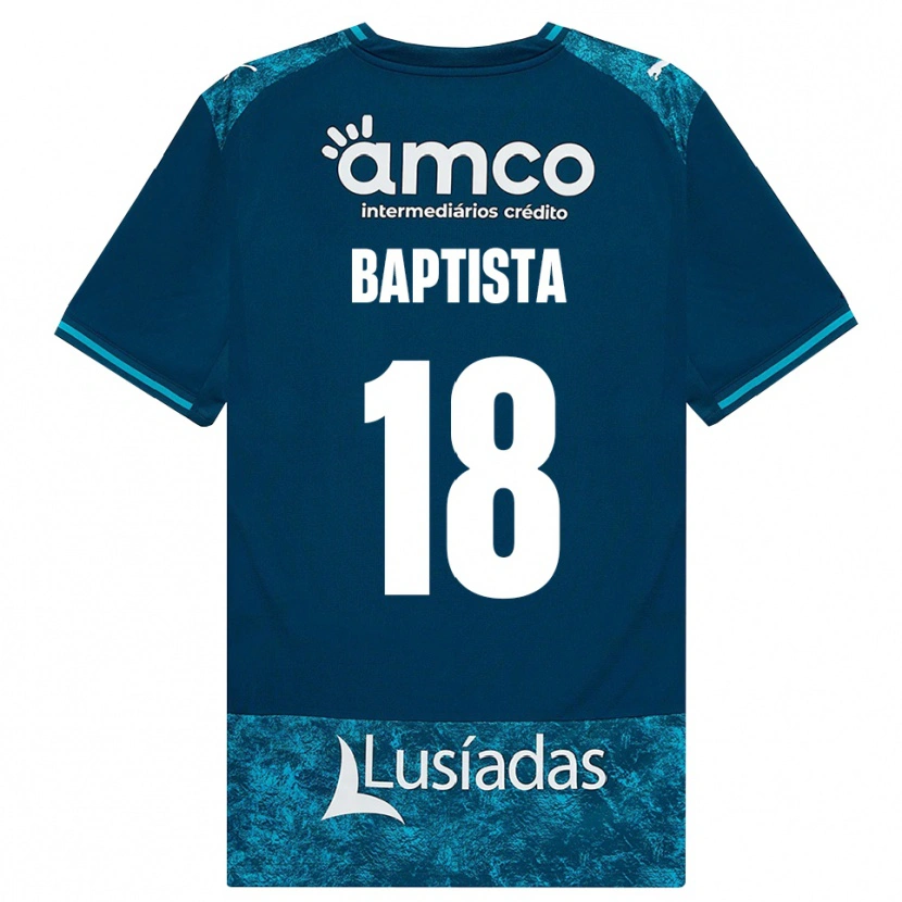 DanxenメンズTiago Baptista#18ダークスレートグレー ミディアムターコイズアウェイシャツ2026/27ジャージーユニフォーム