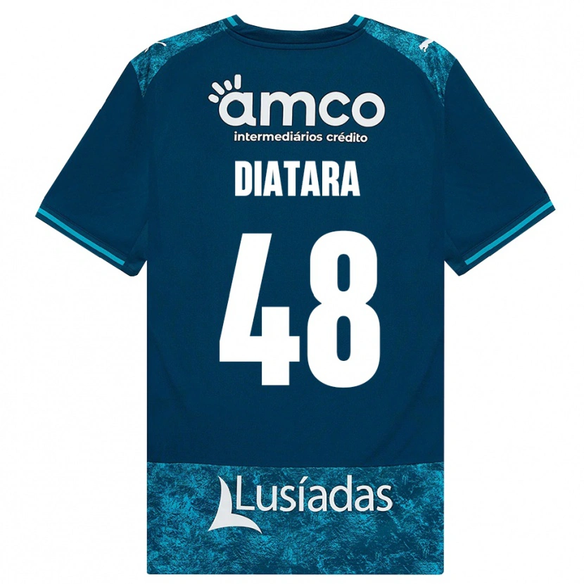 DanxenメンズSamba Diatara#48ダークスレートグレー ミディアムターコイズアウェイシャツ2026/27ジャージーユニフォーム
