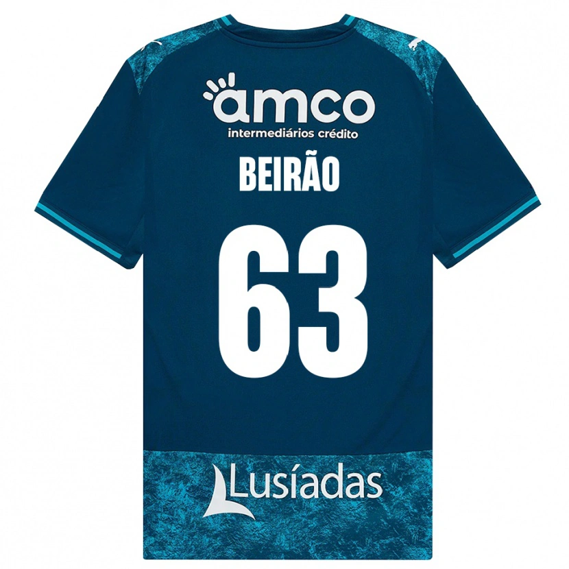 DanxenメンズRodrigo Beirão#63ダークスレートグレー ミディアムターコイズアウェイシャツ2026/27ジャージーユニフォーム