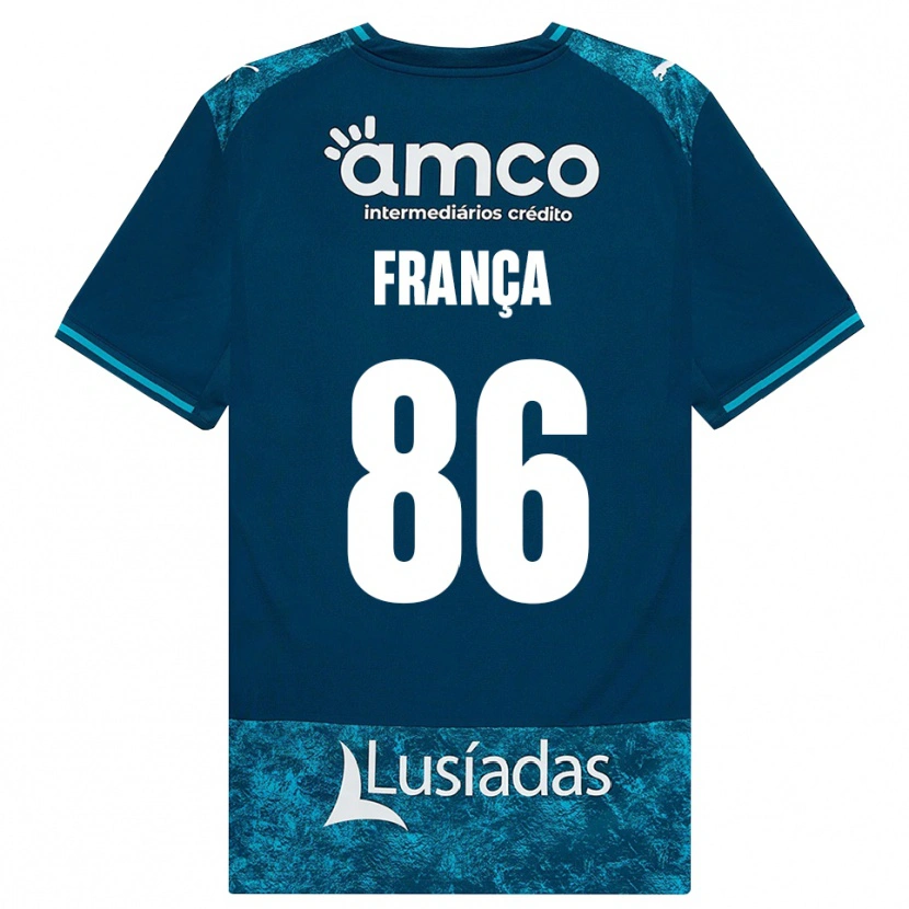 DanxenメンズFrancisco França#86ダークスレートグレー ミディアムターコイズアウェイシャツ2026/27ジャージーユニフォーム