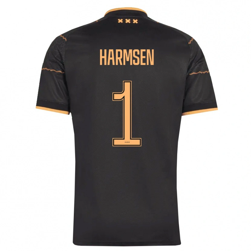DanxenメンズTymo Harmsen#1ブラック オレンジアウェイシャツ2026/27ジャージーユニフォーム