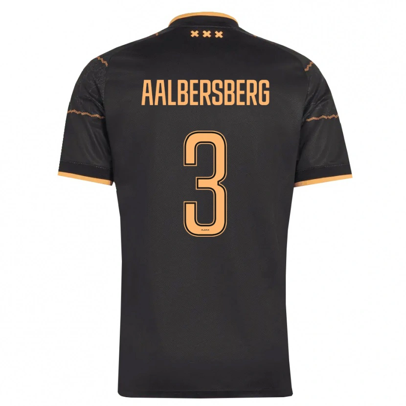 DanxenメンズMiles Aalbersberg#3ブラック オレンジアウェイシャツ2026/27ジャージーユニフォーム