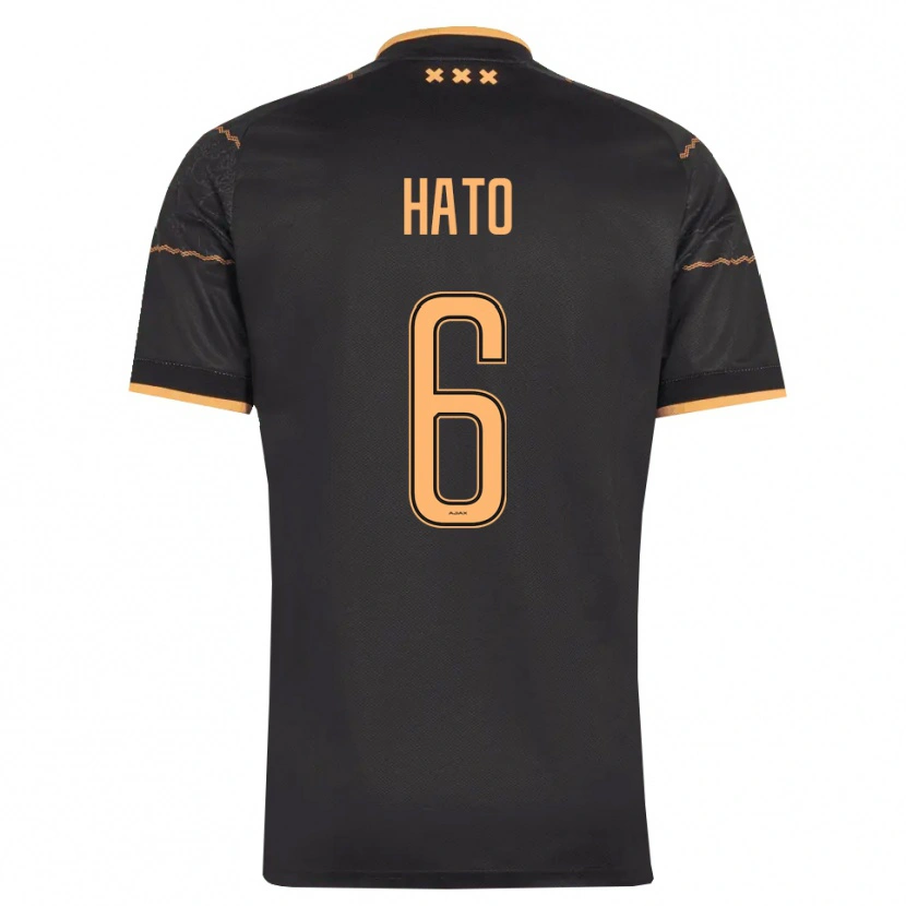 DanxenメンズElgyn Hato#6ブラック オレンジアウェイシャツ2026/27ジャージーユニフォーム