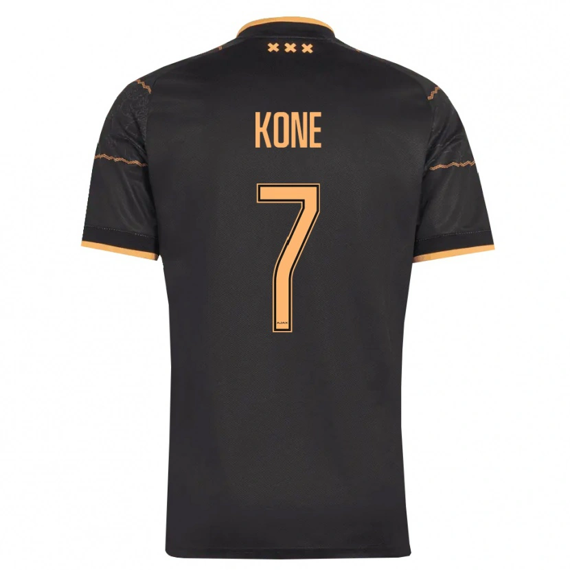 DanxenメンズSamory Kone#7ブラック オレンジアウェイシャツ2026/27ジャージーユニフォーム