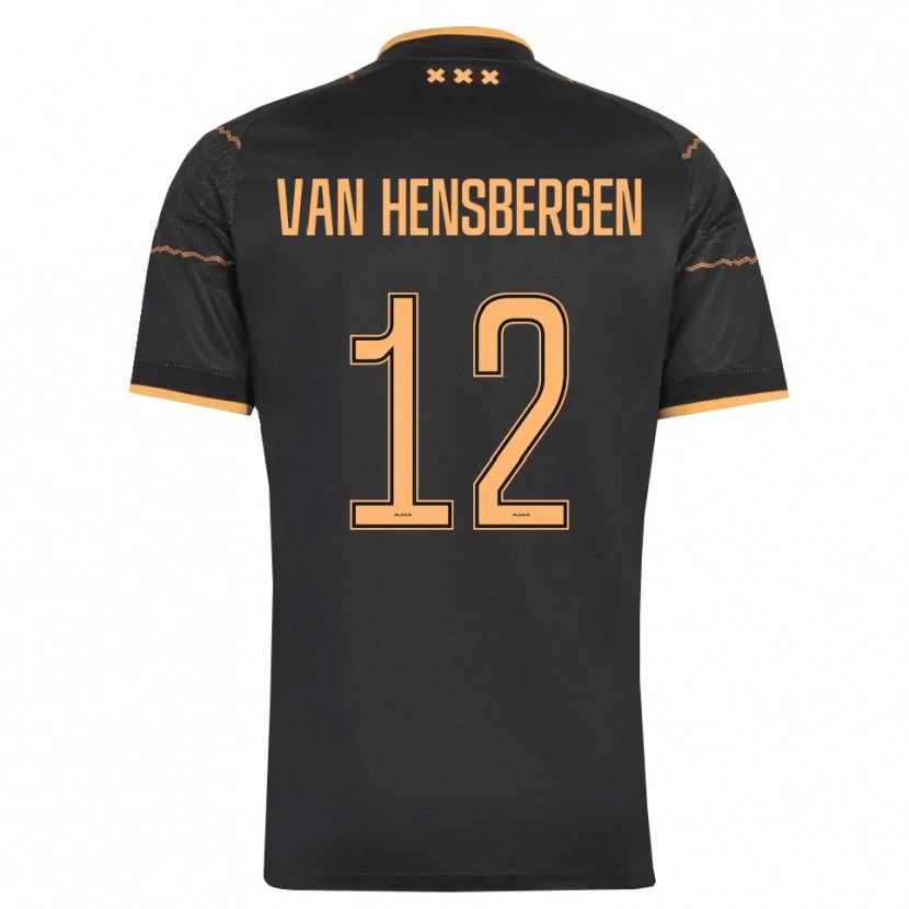 DanxenメンズJade Van Hensbergen#12ブラック オレンジアウェイシャツ2026/27ジャージーユニフォーム