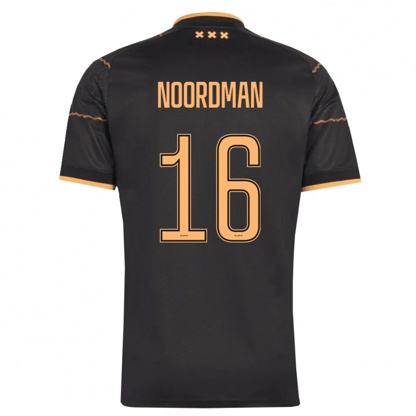 DanxenメンズDanique Noordman#16ブラック オレンジアウェイシャツ2026/27ジャージーユニフォーム