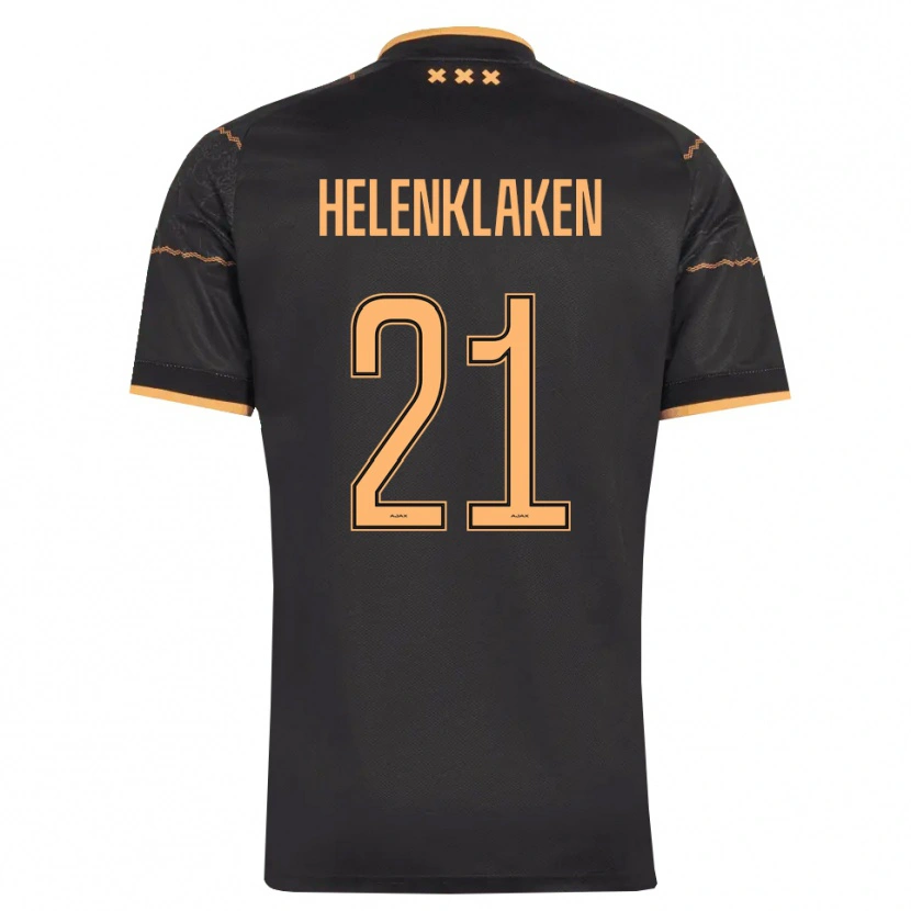 DanxenメンズSjors Helenklaken#21ブラック オレンジアウェイシャツ2026/27ジャージーユニフォーム