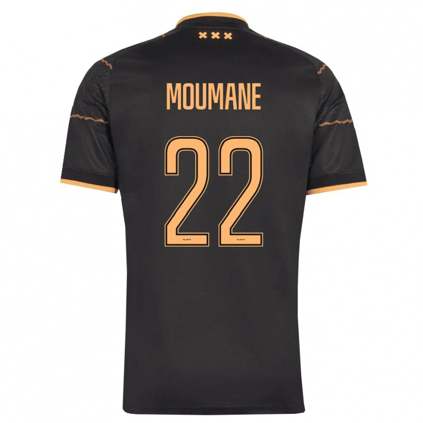 DanxenメンズAnass Moumane#22ブラック オレンジアウェイシャツ2026/27ジャージーユニフォーム