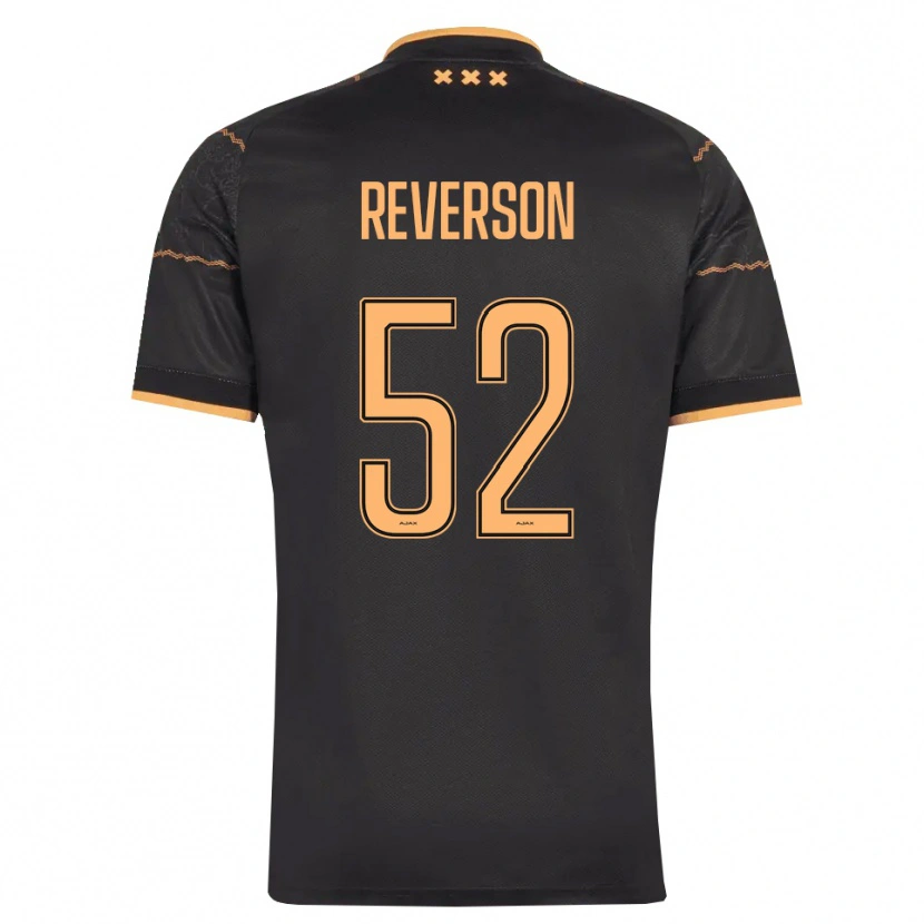 DanxenメンズPaul Reverson#52ブラック オレンジアウェイシャツ2026/27ジャージーユニフォーム
