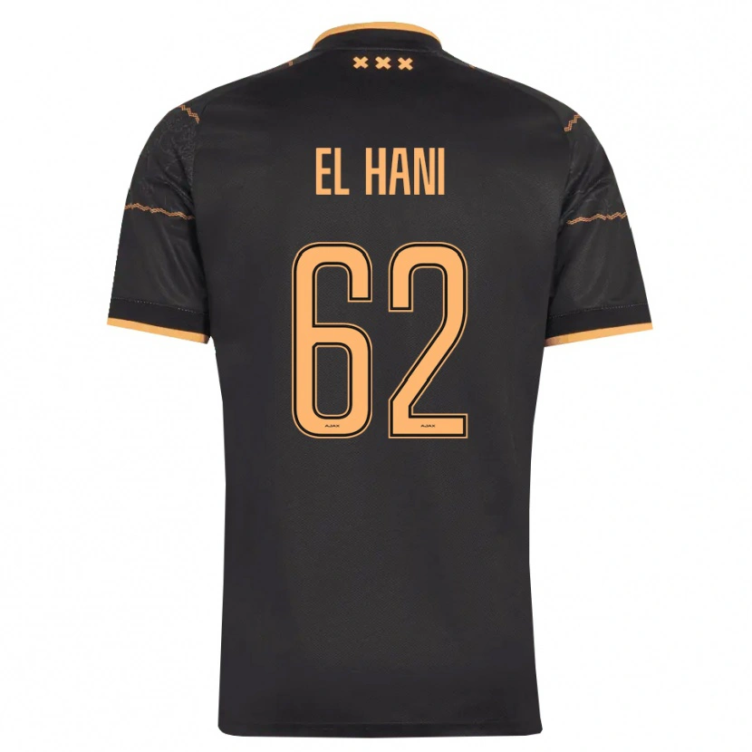 DanxenメンズAymean El Hani#62ブラック オレンジアウェイシャツ2026/27ジャージーユニフォーム
