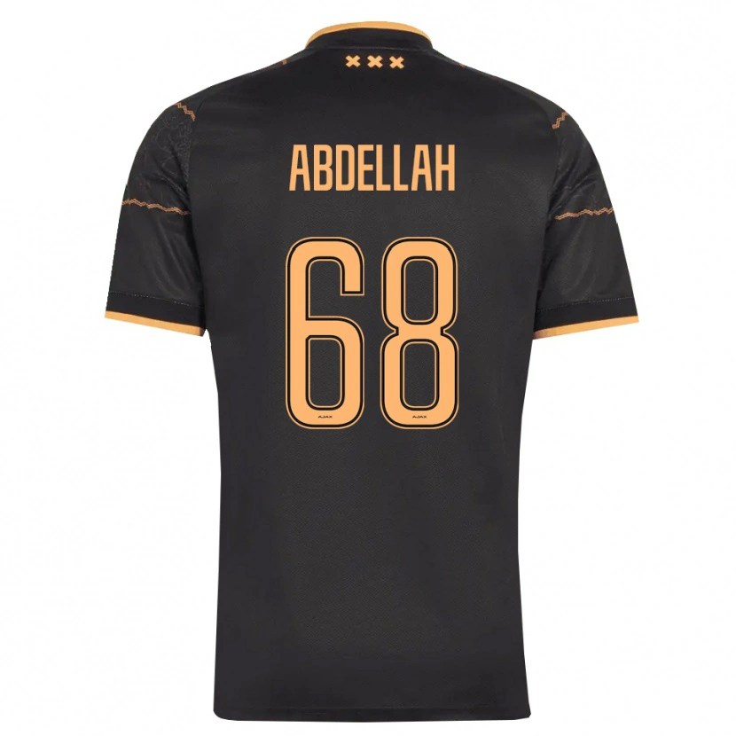 DanxenメンズAbdellah Ouazane#68ブラック オレンジアウェイシャツ2026/27ジャージーユニフォーム