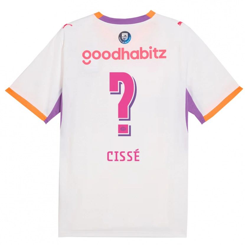 DanxenメンズAlseny Cissé#0ホワイト パープル オレンジアウェイシャツ2026/27ジャージーユニフォーム