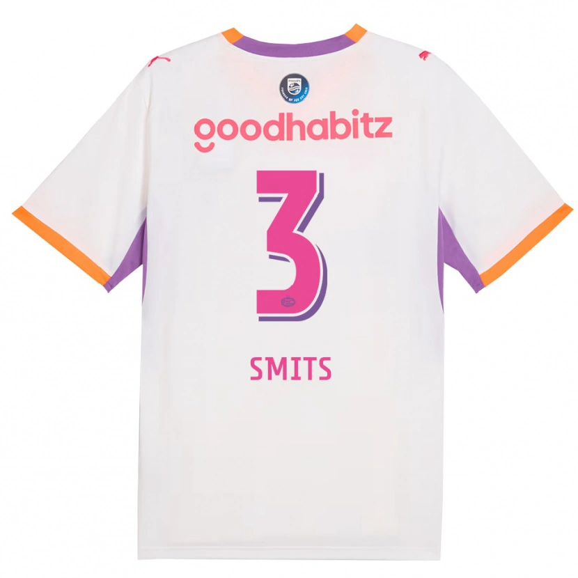 DanxenメンズThomas Smits#3ホワイト パープル オレンジアウェイシャツ2026/27ジャージーユニフォーム
