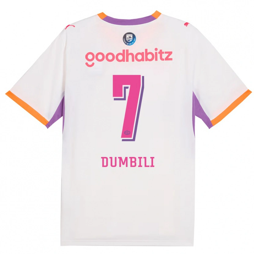 DanxenメンズSamuel Dumbili#7ホワイト パープル オレンジアウェイシャツ2026/27ジャージーユニフォーム