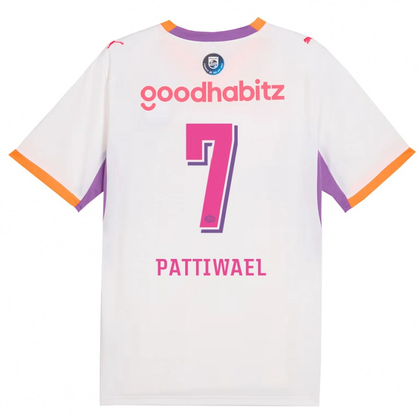 DanxenメンズNaomi Pattiwael#7ホワイト パープル オレンジアウェイシャツ2026/27ジャージーユニフォーム