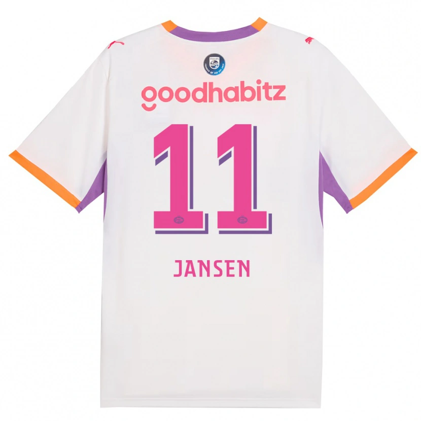 Danxenメンズレナテ・ヤンセン#11ホワイト パープル オレンジアウェイシャツ2026/27ジャージーユニフォーム