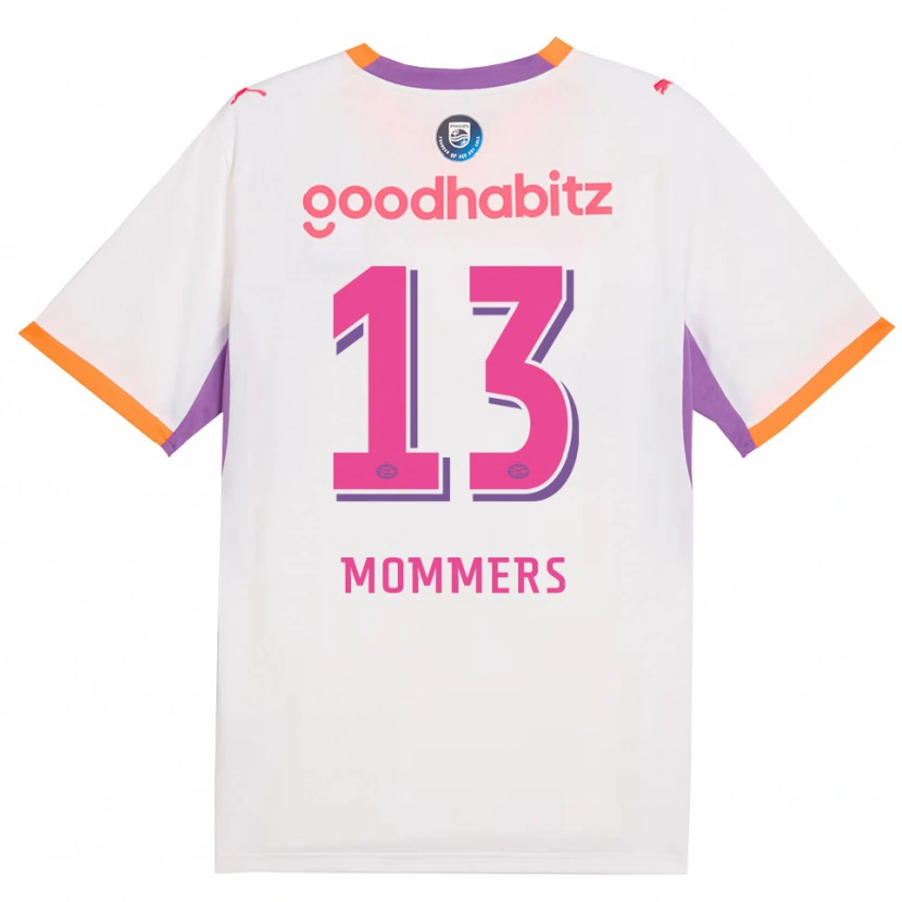 DanxenメンズRyan Mommers#13ホワイト パープル オレンジアウェイシャツ2026/27ジャージーユニフォーム