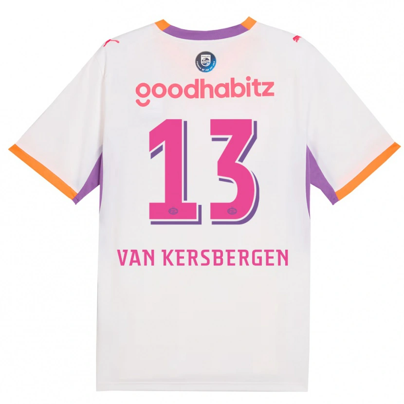DanxenメンズSander Van Kersbergen#13ホワイト パープル オレンジアウェイシャツ2026/27ジャージーユニフォーム