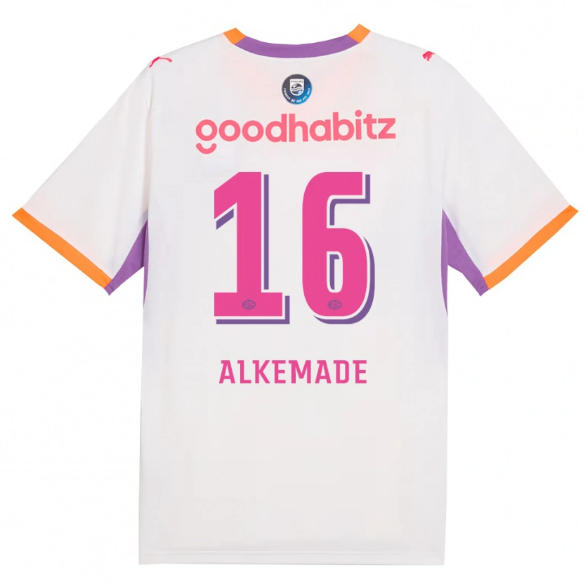 DanxenメンズLisan Alkemade#16ホワイト パープル オレンジアウェイシャツ2026/27ジャージーユニフォーム