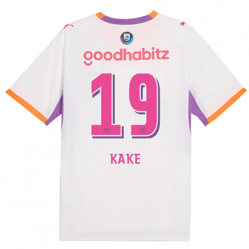 DanxenメンズSouhel Kake#19ホワイト パープル オレンジアウェイシャツ2026/27ジャージーユニフォーム
