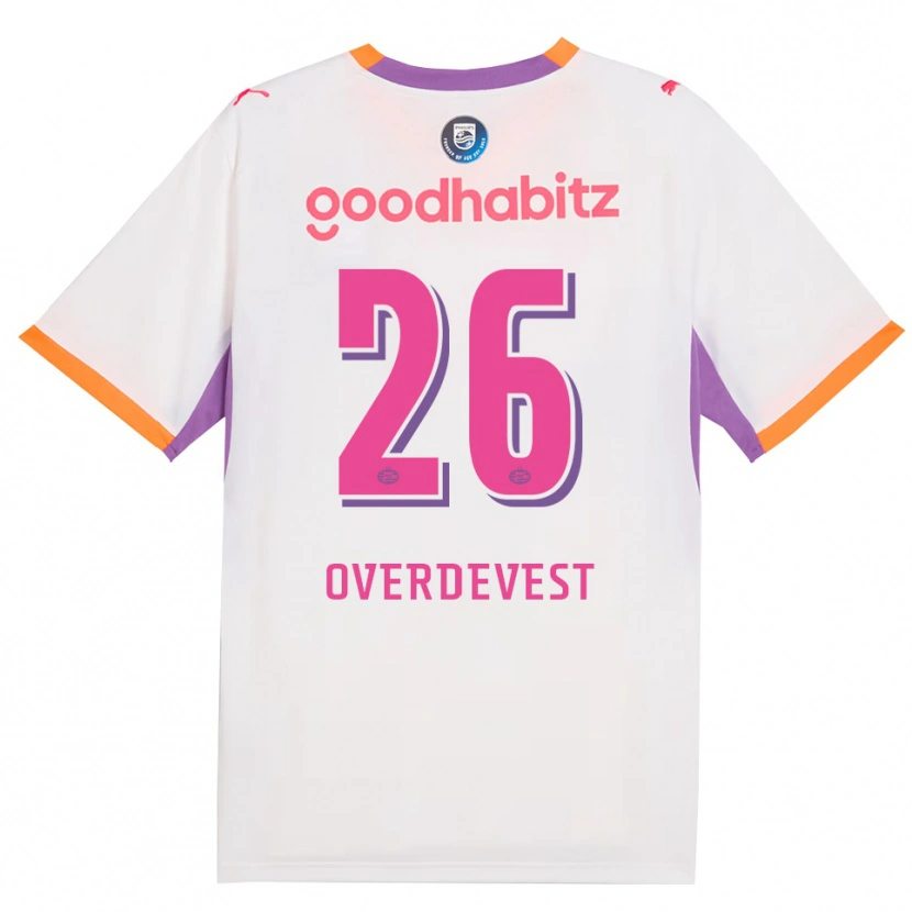 DanxenメンズMarco Overdevest#26ホワイト パープル オレンジアウェイシャツ2026/27ジャージーユニフォーム