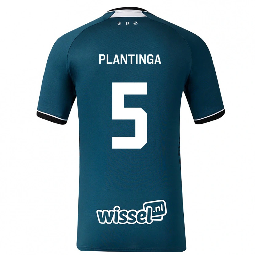 DanxenメンズViggo Plantinga#5ダークスレートグレー ホワイトアウェイシャツ2026/27ジャージーユニフォーム