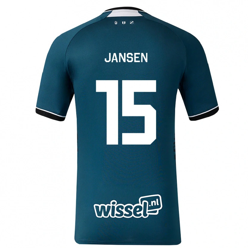 DanxenメンズScott Jansen#15ダークスレートグレー ホワイトアウェイシャツ2026/27ジャージーユニフォーム