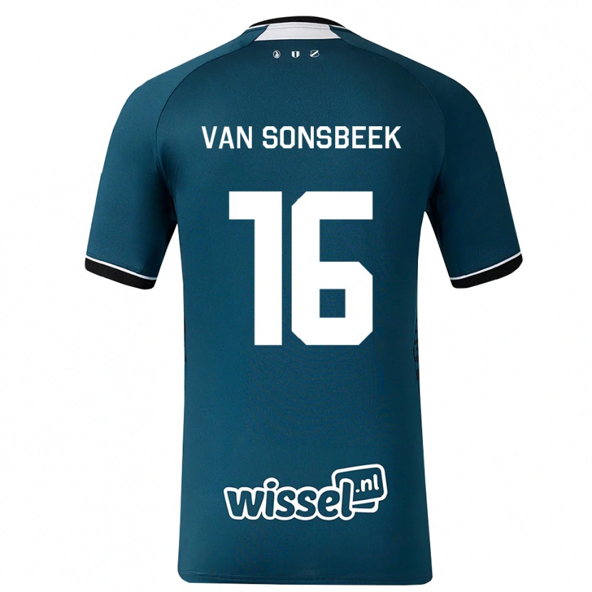 DanxenメンズQuint Van Sonsbeek#16ダークスレートグレー ホワイトアウェイシャツ2026/27ジャージーユニフォーム