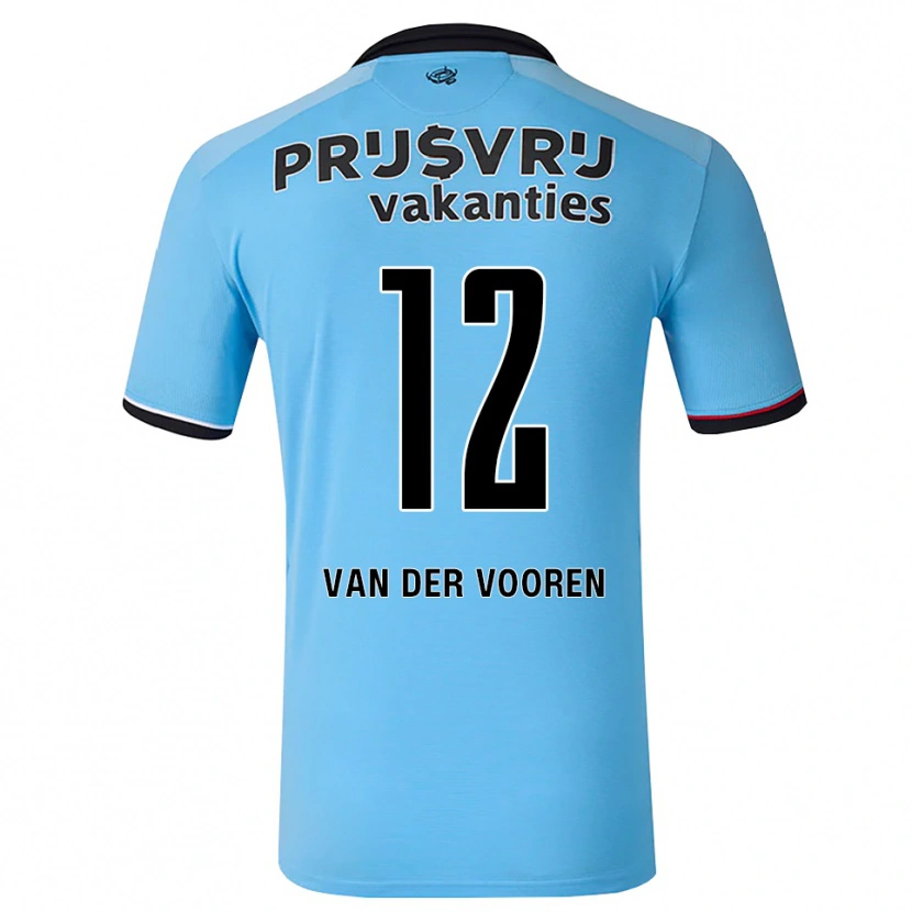 DanxenメンズRemy Van Der Vooren#12ディープスカイブルー ブラック レッドアウェイシャツ2026/27ジャージーユニフォーム