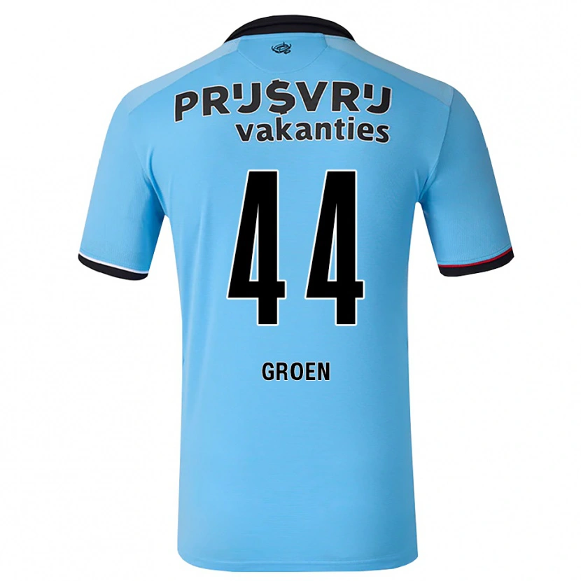 DanxenメンズNesto Groen#44ディープスカイブルー ブラック レッドアウェイシャツ2026/27ジャージーユニフォーム
