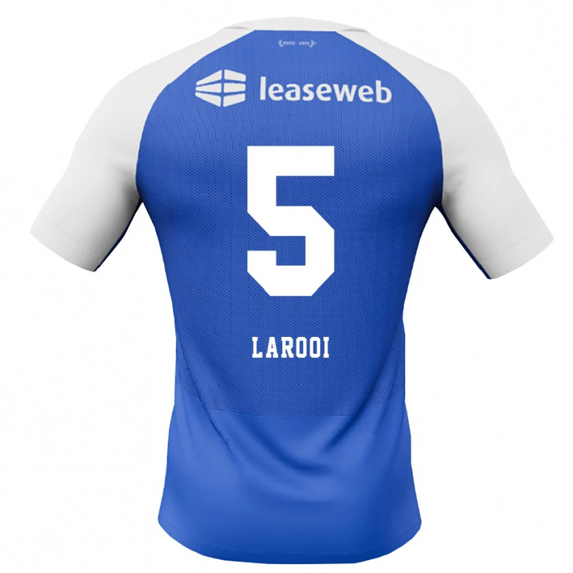 DanxenメンズFinn Larooi#5ドジャーブルー レッド ホワイトアウェイシャツ2026/27ジャージーユニフォーム