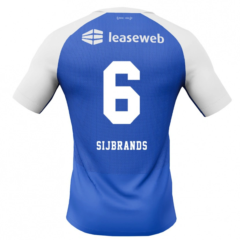 DanxenメンズJulian Sijbrands#6ドジャーブルー レッド ホワイトアウェイシャツ2026/27ジャージーユニフォーム