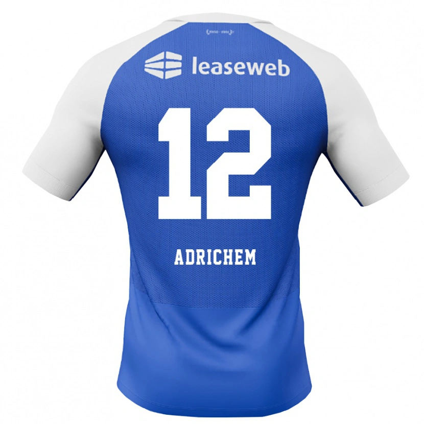 DanxenメンズMees Adrichem#12ドジャーブルー レッド ホワイトアウェイシャツ2026/27ジャージーユニフォーム