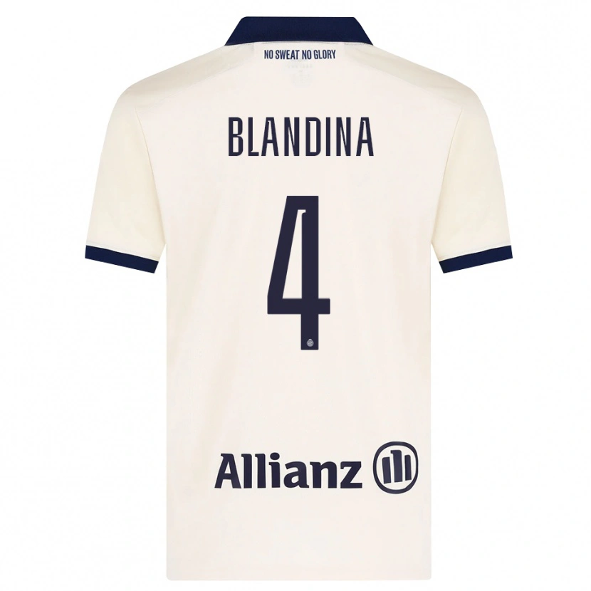 DanxenメンズNoham Blandina#4ベージュ ブラックアウェイシャツ2026/27ジャージーユニフォーム