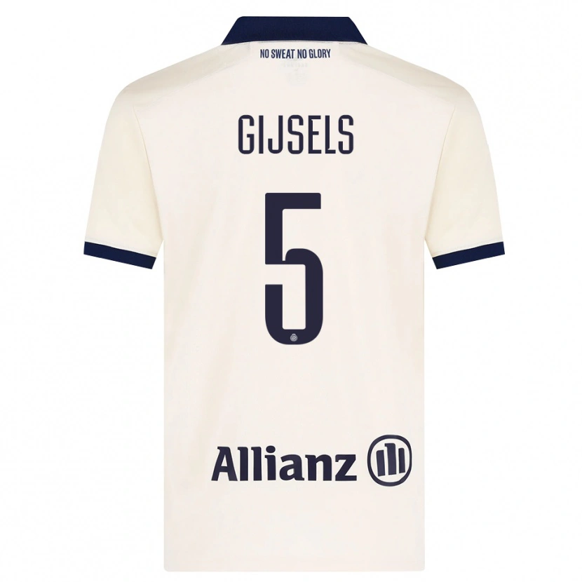 DanxenメンズKellen Gijsels#5ベージュ ブラックアウェイシャツ2026/27ジャージーユニフォーム
