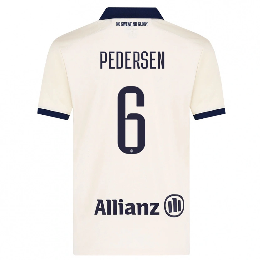 DanxenメンズLara Pedersen#6ベージュ ブラックアウェイシャツ2026/27ジャージーユニフォーム