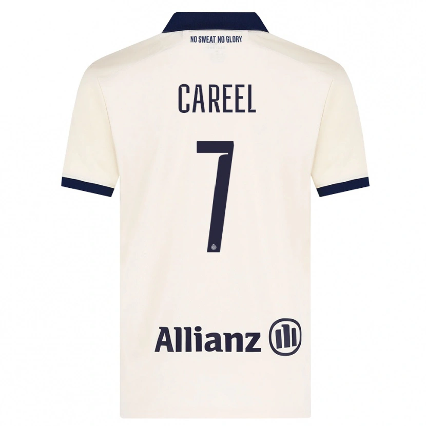 DanxenメンズOona Careel#7ベージュ ブラックアウェイシャツ2026/27ジャージーユニフォーム